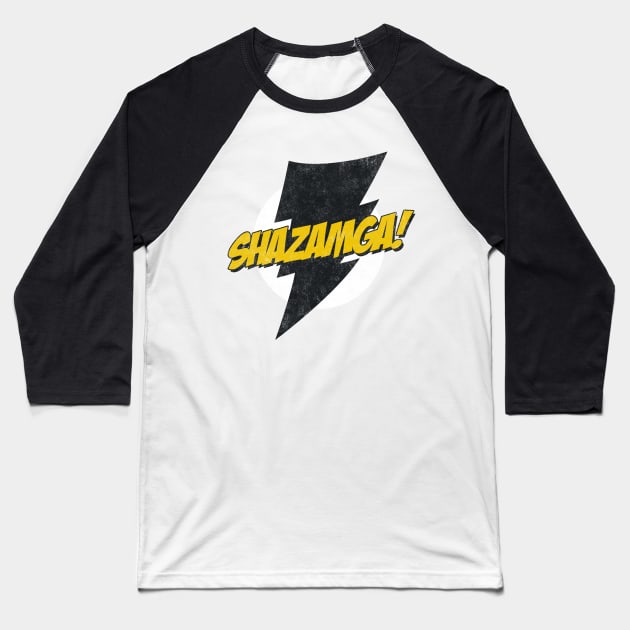 Shazamga! Baseball T-Shirt by Getsousa